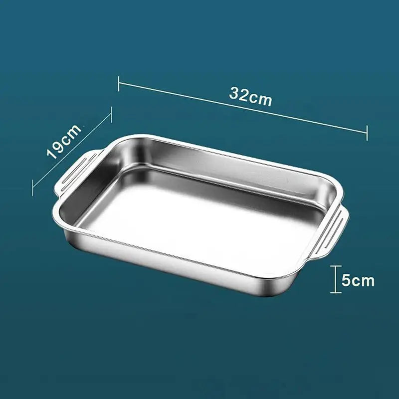 Stainless Steel Baking Pan with Lid – Deep Dish, Oven Safe Stainless Steel Bakeware SPOT S