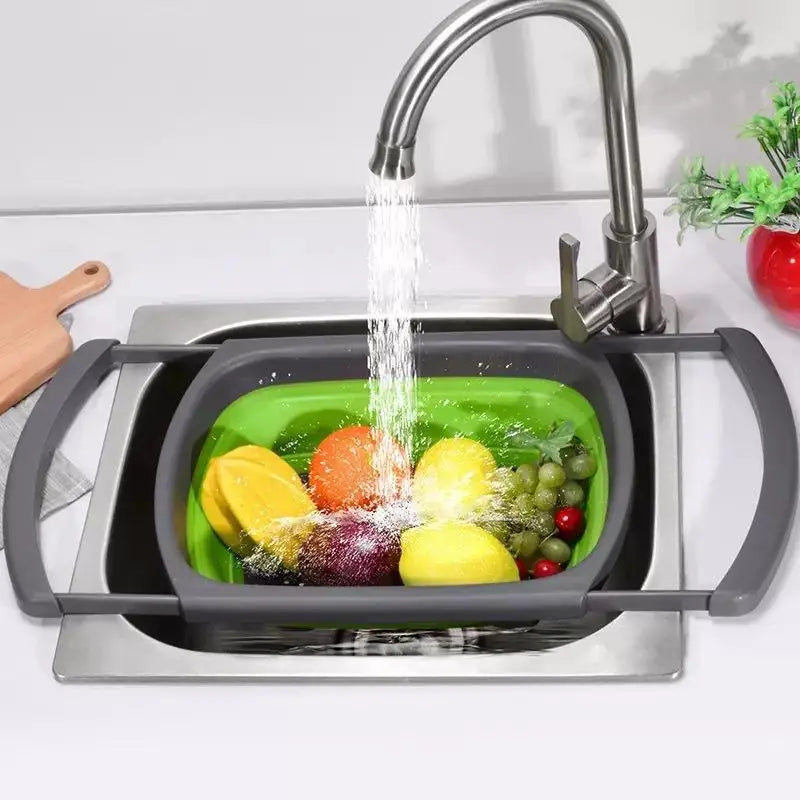Foldable Drain Basket – Collapsible Colander for Produce Collapsible Colander SPOT