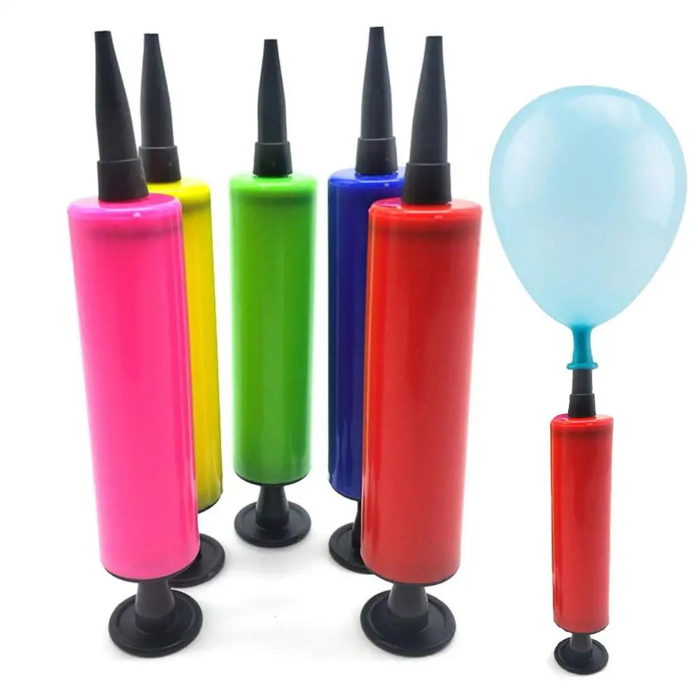 Handheld Manual Balloon Pump – Portable Party Air Inflator Balloon Hand Pump SPOT Random Color 1 pc