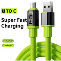 240W USB-C Fast Charging Silicone Cable – 1m/1.5m/2m USB-C Charging Cable SPOT Green USB A-Type C 1.5m