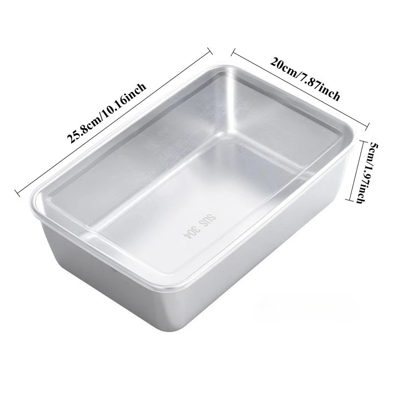Stainless Steel Food Storage Container with Magnetic Lid Food Storage Container SPOT 1pc