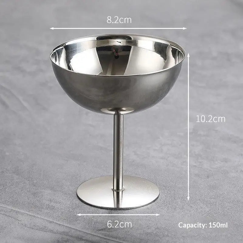 Stainless Steel Goblet Dessert Bowl – Ice Cream & Fruit Cup Dessert Serving Bowl SPOT A19