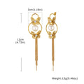Vintage Gold Butterfly Tassel Earrings – 18K Gold Plated Dangle Drop Earrings SPOT ED-1007G