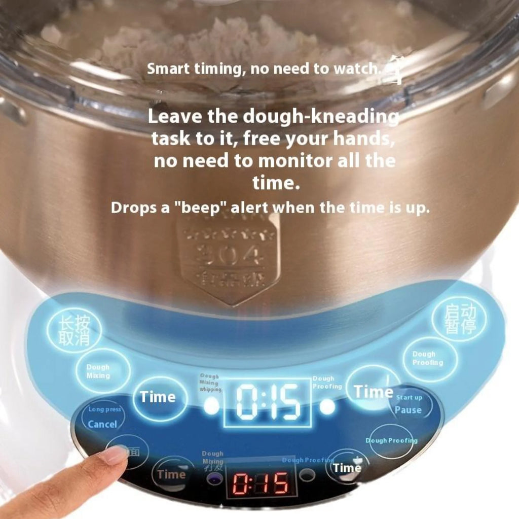 5L Electric Dough Kneading Machine – Auto Stainless Steel Bread Maker Electric Dough Mixer SPOT