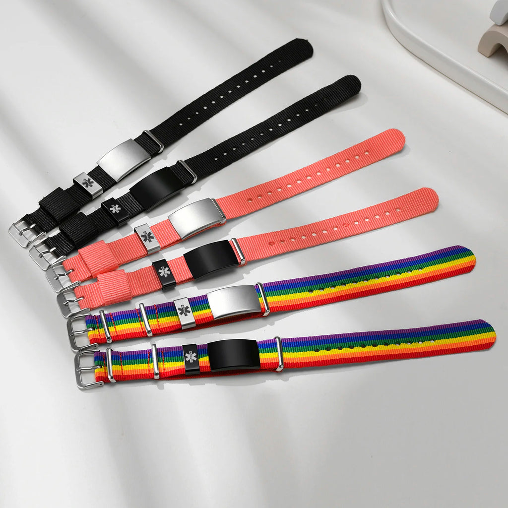 Personalized Engraved ID Bracelet – Adjustable Sport Wristband Engraved ID Bracelet SPOT