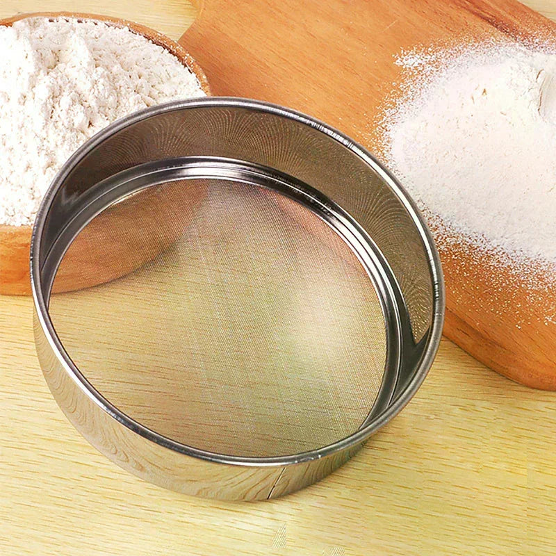 Stainless Steel Flour Sieve Strainer 40 Mesh – Kitchen Sifter Mesh Strainer Sifter SPOT