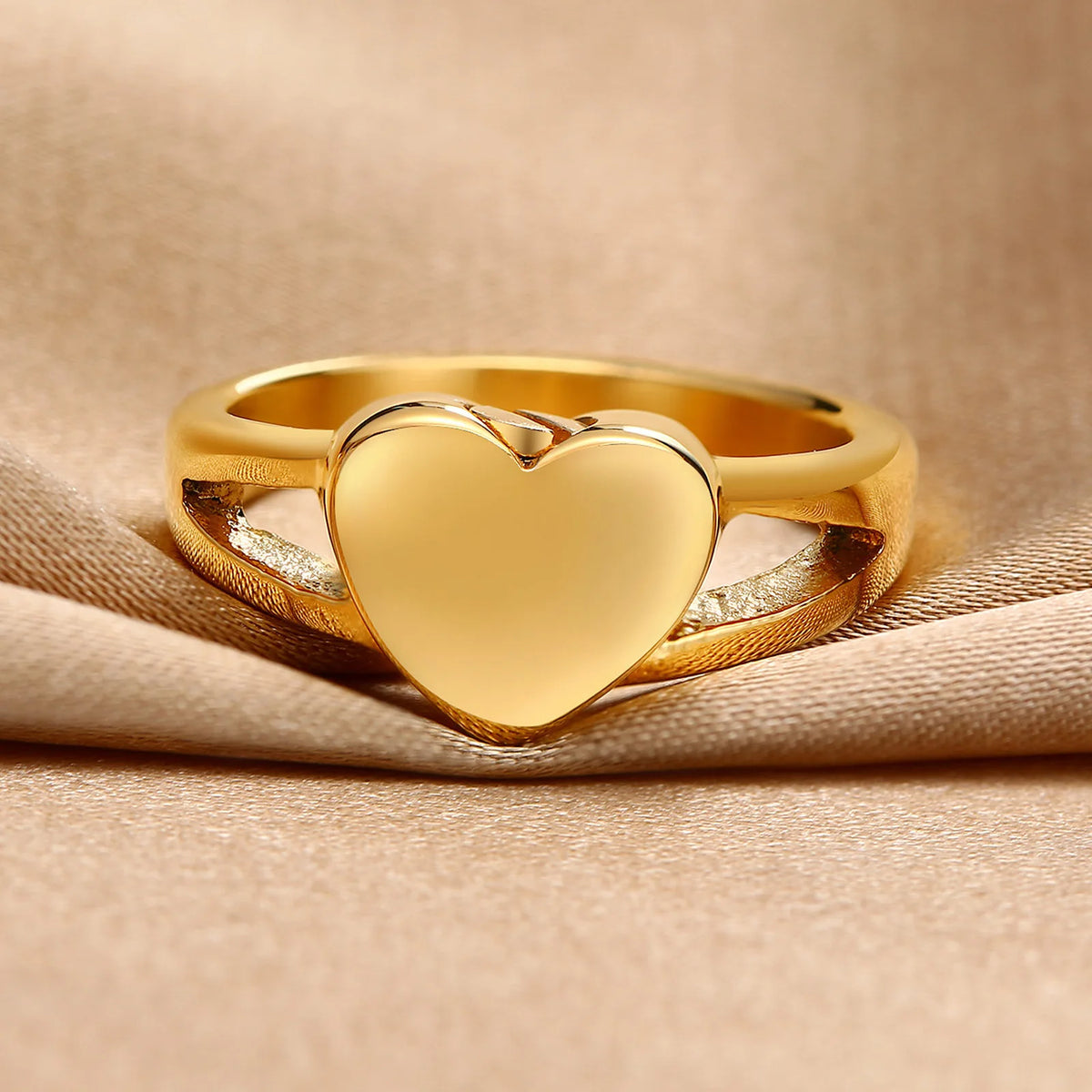 Paw Print Heart Personalized Memorial Ring – Stainless Steel Personalized Memorial Ring SPOT