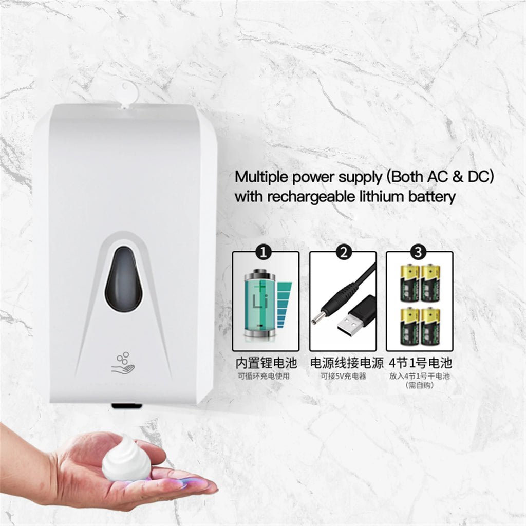 Touchless Automatic Soap Dispenser 1300ml Wall Mount Gold Automatic Soap Dispenser SPOT