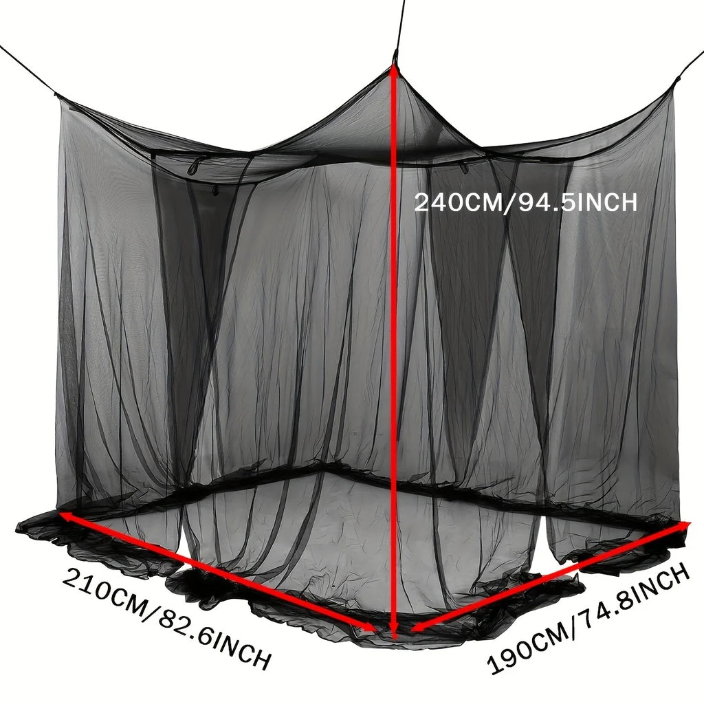Floor-to-Ceiling Mosquito Net Canopy – Double Opening, All Sizes Bed Mosquito Net SPOT