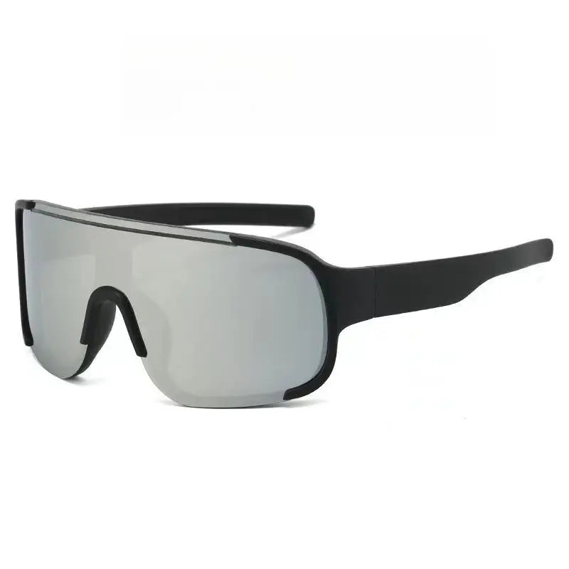 Kids Cycling Sunglasses UV400 Windproof Outdoor Goggles Kids Sport Goggles SPOT Black Sliver B