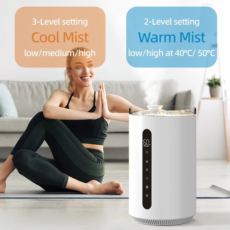 DUTRIEUX 6L Top-Fill Cool & Warm Mist Humidifier | Night Light Warm Mist Humidifier SPOT
