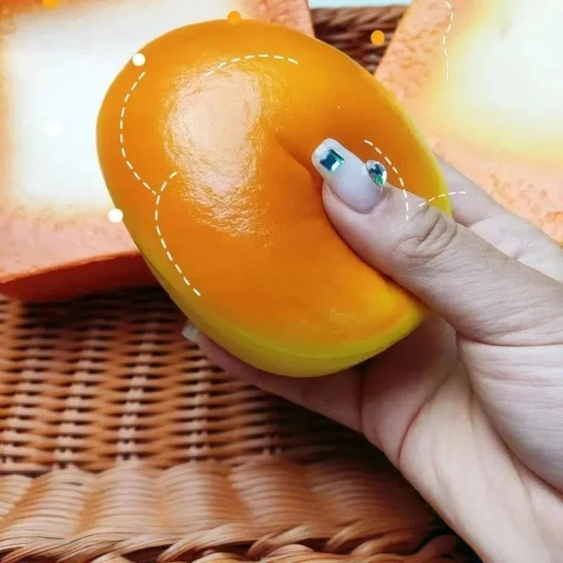 Toast Bread Squishy Toy – Slow Rising Cheese Fidget Squeeze Squishy Fidget Toy SPOT