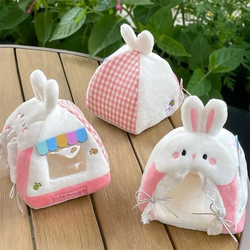 Plush Rabbit Tent – Mini Dollhouse Décor & Desktop Ornament Miniature Plush Décor SPOT