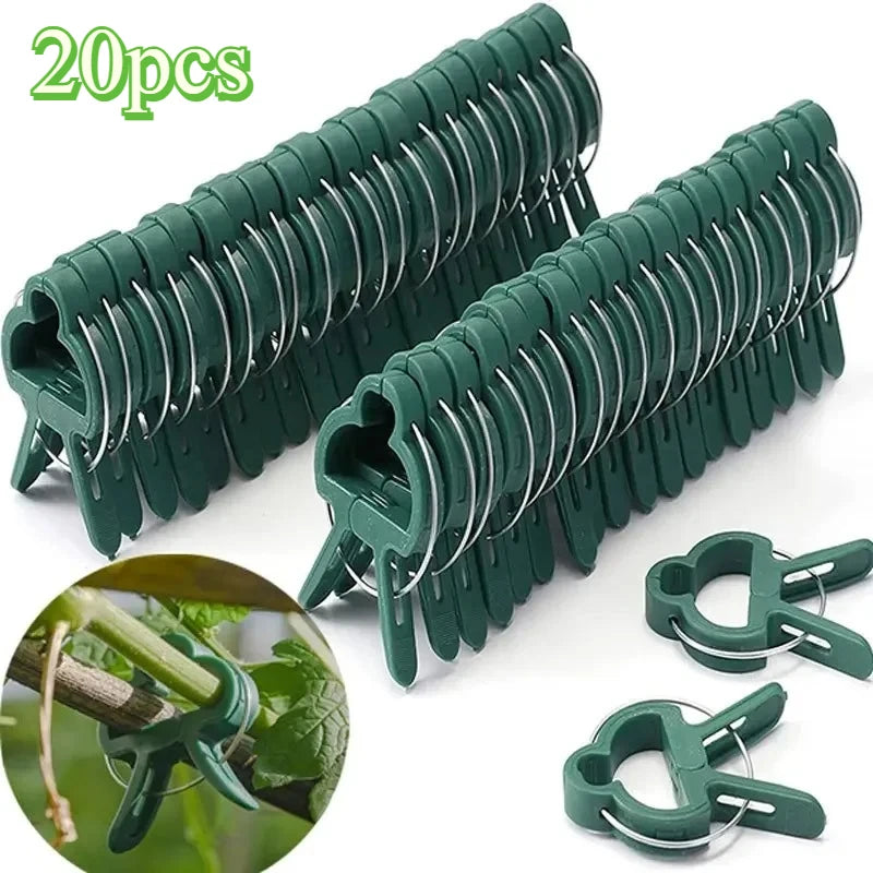 20-Pack Adjustable Plant Support Clips – Reusable Vine Fasteners Plant Support Clips SPOT 20pcs