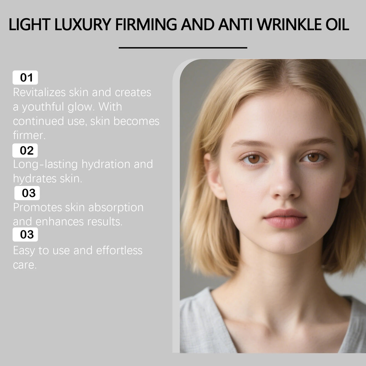 Hoygi Firming Face Oil – Anti-Wrinkle & Brightening Serum Facial Serum Oil SPOT