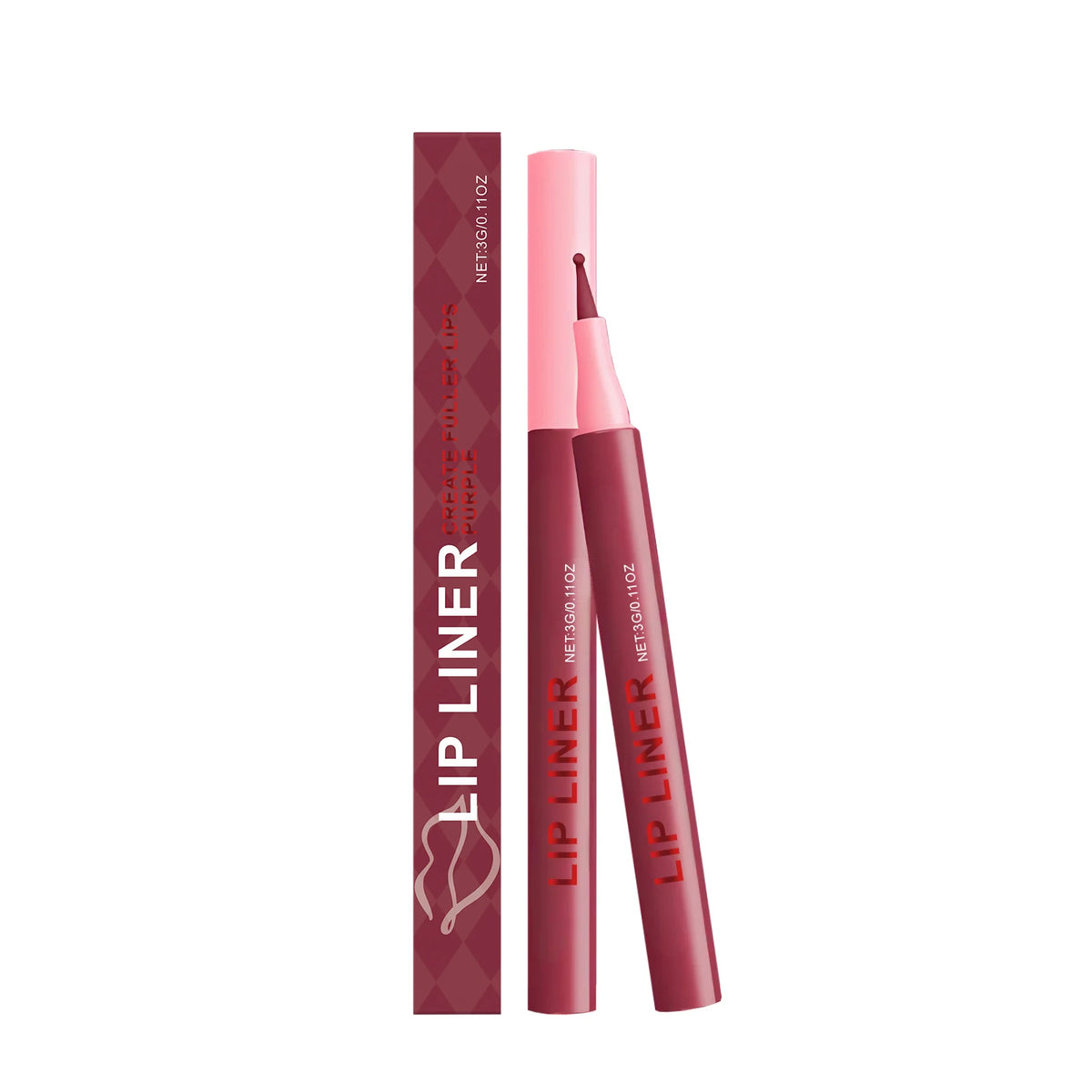 Waterproof Matte Lip Liner Pencil – 6 Colors, Long-Lasting Lip Liner Pencil SPOT Purple