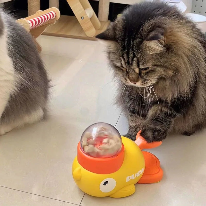 KEMORELA Duck Treat Dispenser Toy for Cats & Dogs Pet Treat Dispenser SPOT