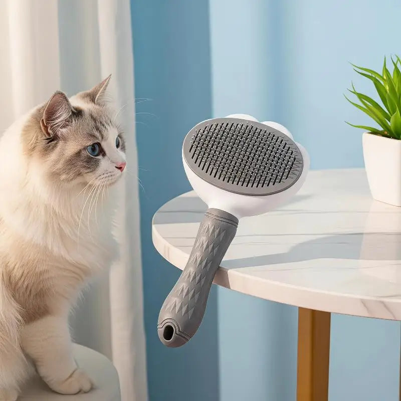 Self-Cleaning Pet Dematting Comb – Dog & Cat Grooming Brush Pet Grooming Comb SPOT