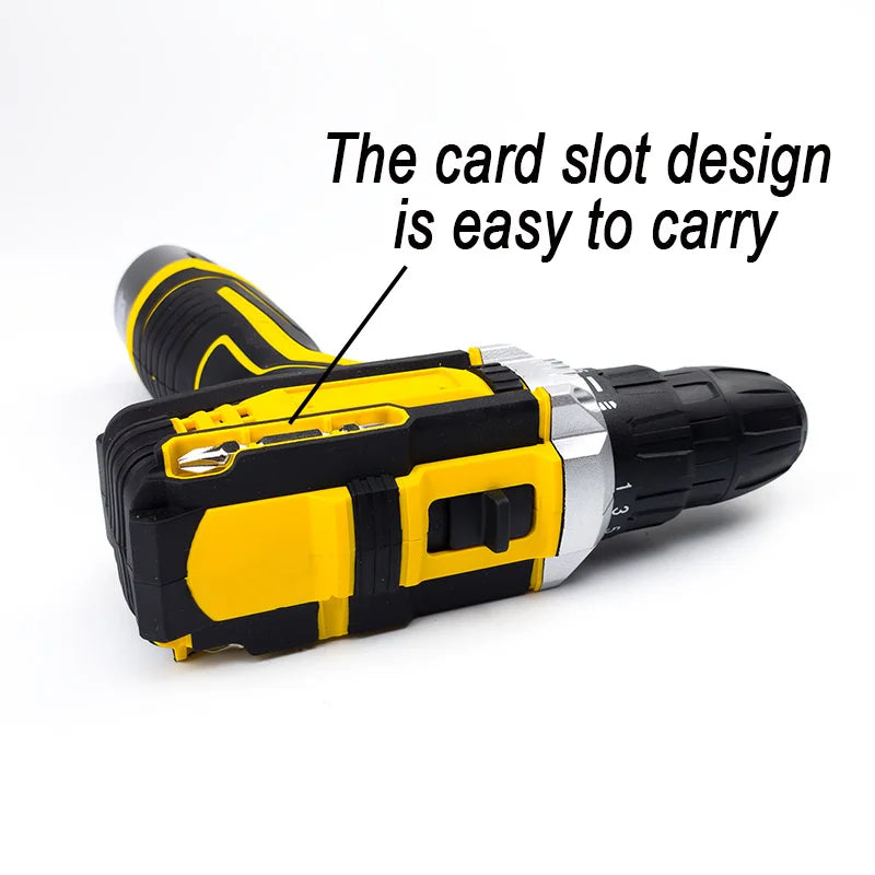 WISRETEC 12V Cordless Drill & Screwdriver Set – 2-in-1 Tool Cordless Drill Set SPOT