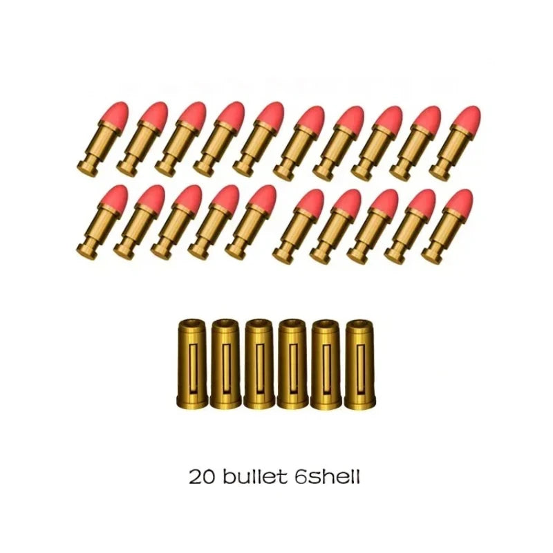 ZP5 357 Revolver EVA Soft Dart Toy Gun for Kids & Adults Foam Dart Blaster SPOT 6-Shell-20-Bullet