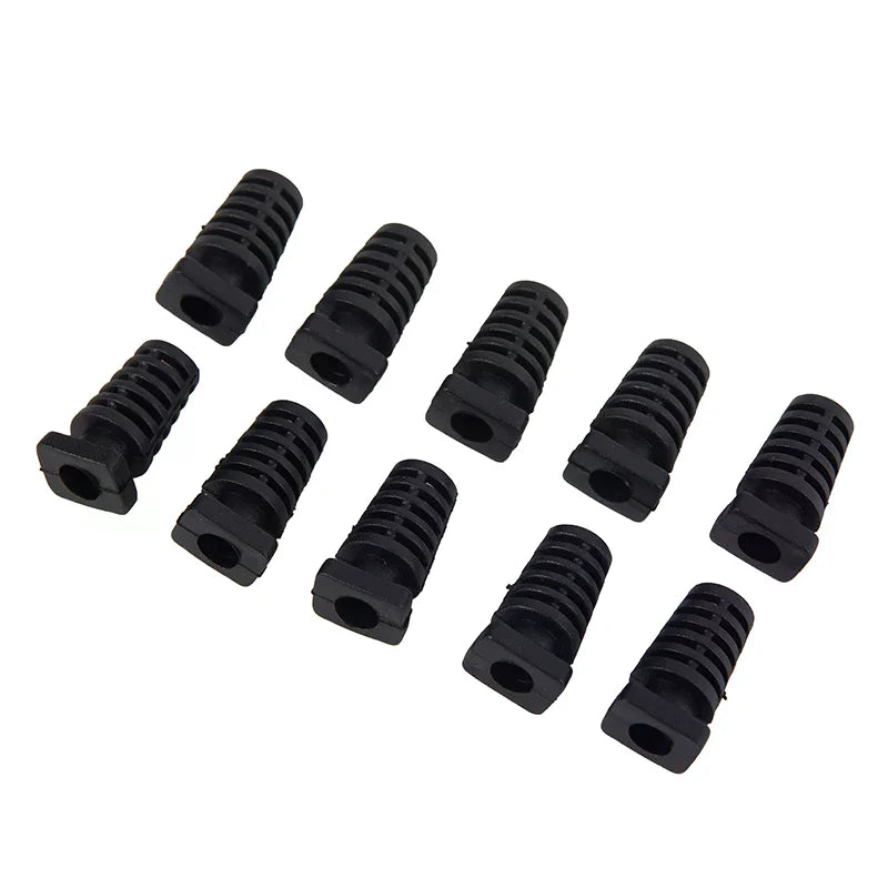 10-Pack 4.1mm Rubber Strain Relief Cord Boot Cable Protectors Cable Strain Relief SPOT