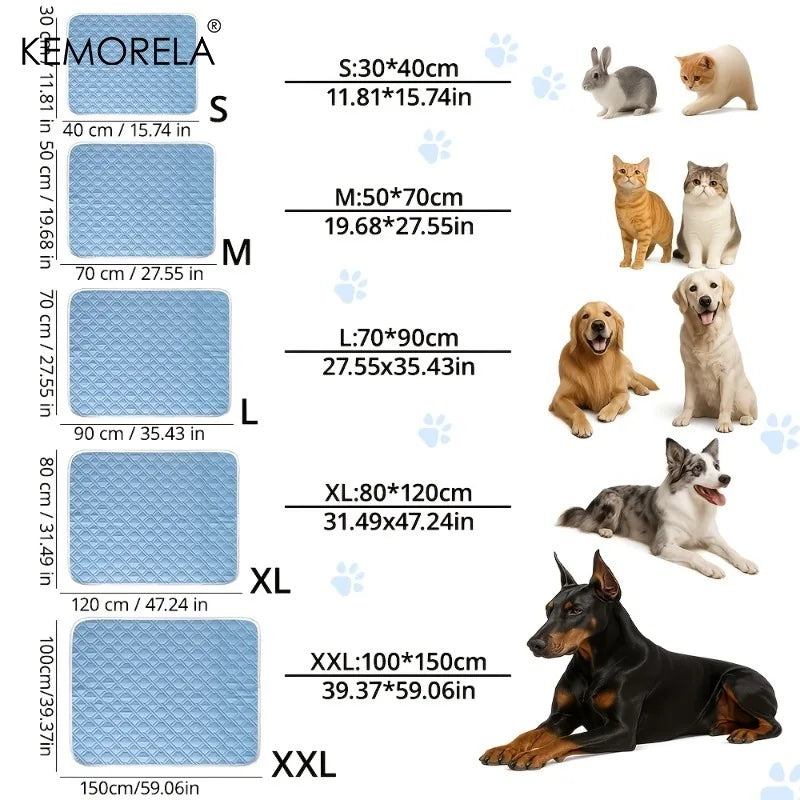 Kemorela Dog Cooling Mat – Ice Silk Fiber for All Dog Sizes Dog Cooling Mat SPOT