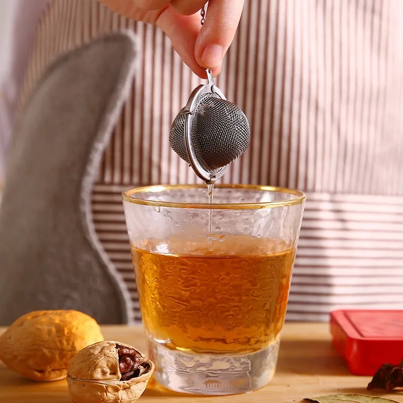Stainless Steel Ball Tea Infuser with Chain – 2-Pack Tea Infuser SPOT