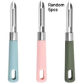 5-Pack Stainless Steel Vegetable Peeler Set – Non-Slip Handle Vegetable Peeler Set SPOT 5pcs