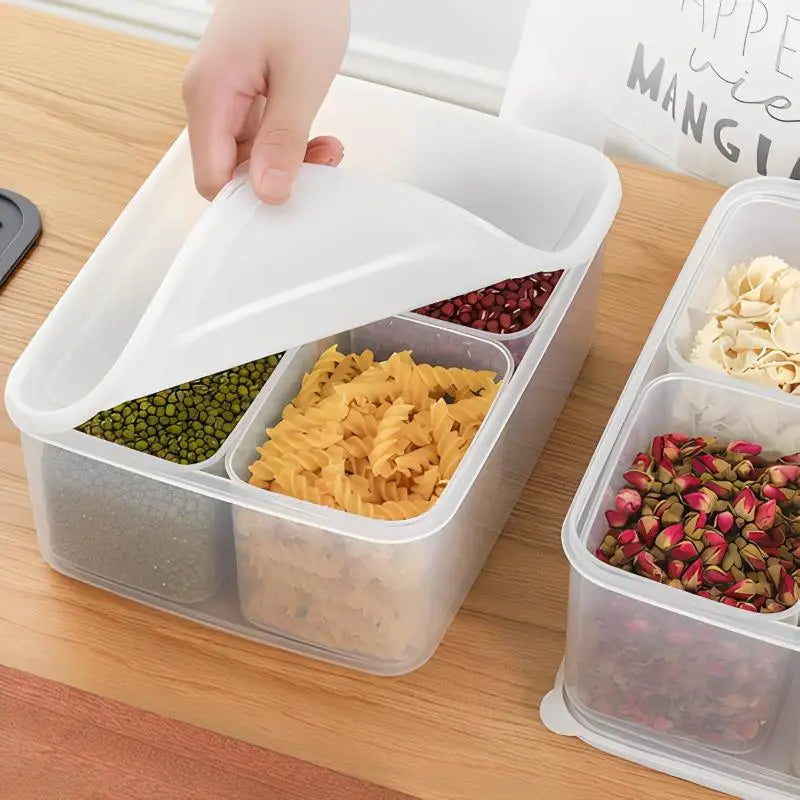 4-in-1 Stackable Refrigerator Storage Box – Food Crisper M/L Food Storage Container SPOT