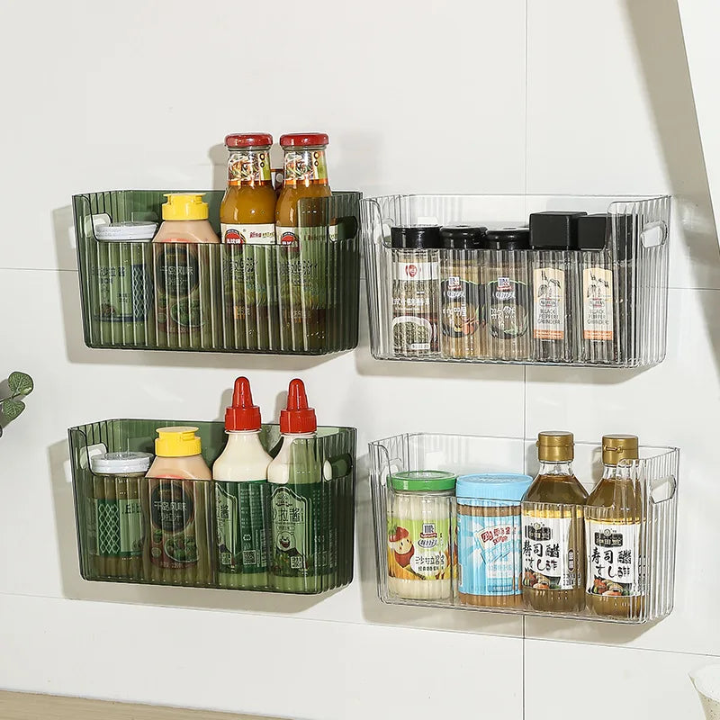 Self-Adhesive Refrigerator Organizer Box | Large Capacity Kitchen Storage Organizer SPOT