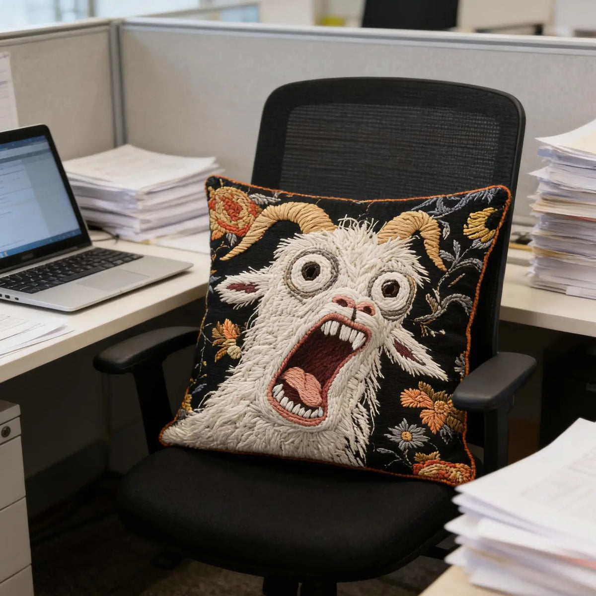 Screaming Goat Plush Pillow Cover – 45x45cm Cushion Cover Decorative Pillow Cover SPOT