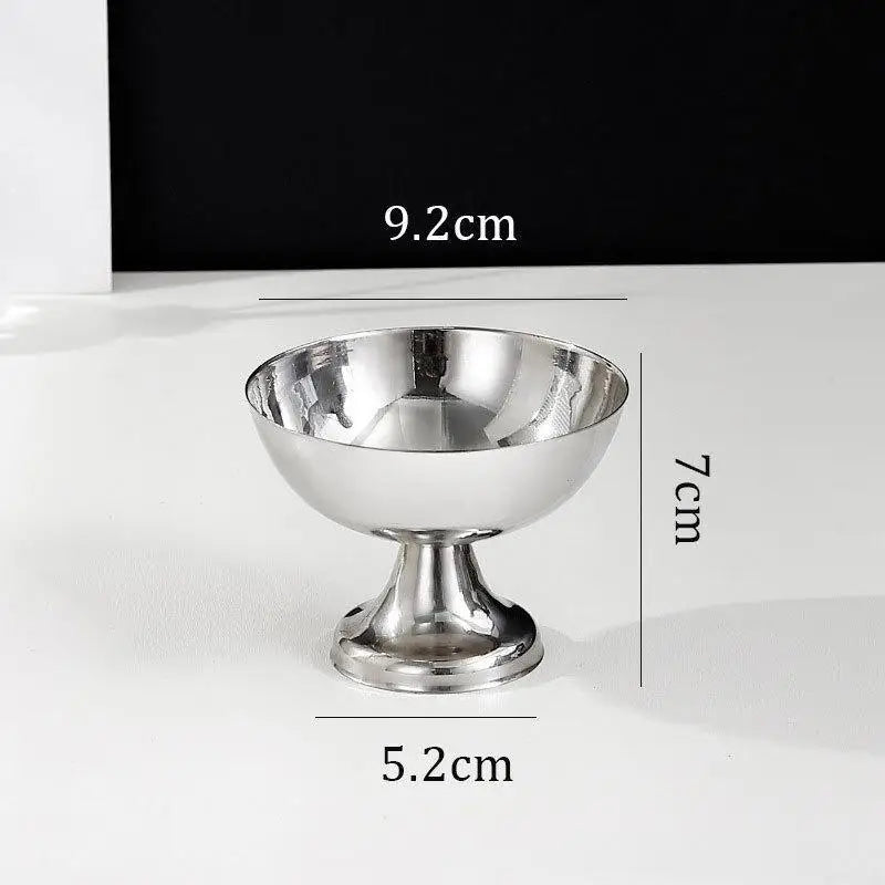 Stainless Steel Goblet Dessert Bowl – Ice Cream & Fruit Cup Dessert Serving Bowl SPOT A16