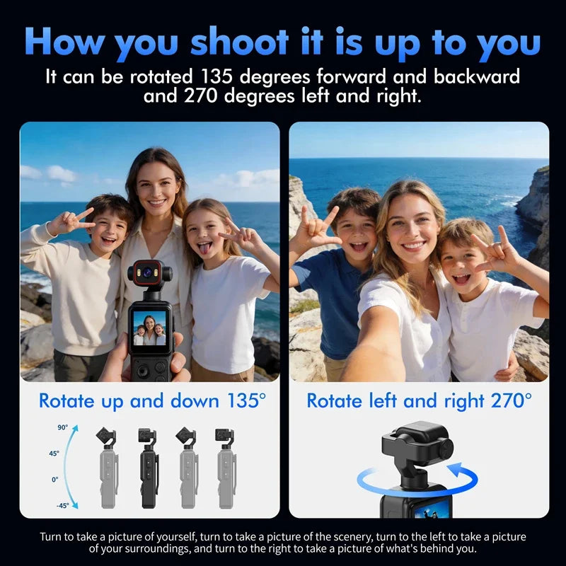 LZQLY Wireless HD Sports Camera – WiFi Hotspot Vlog Cam Action Sports Camera SPOT