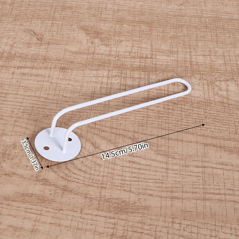 Wall-Mounted L-Shape Hat Rack – Space-Saving Cap Organizer Wall Hat Rack SPOT White