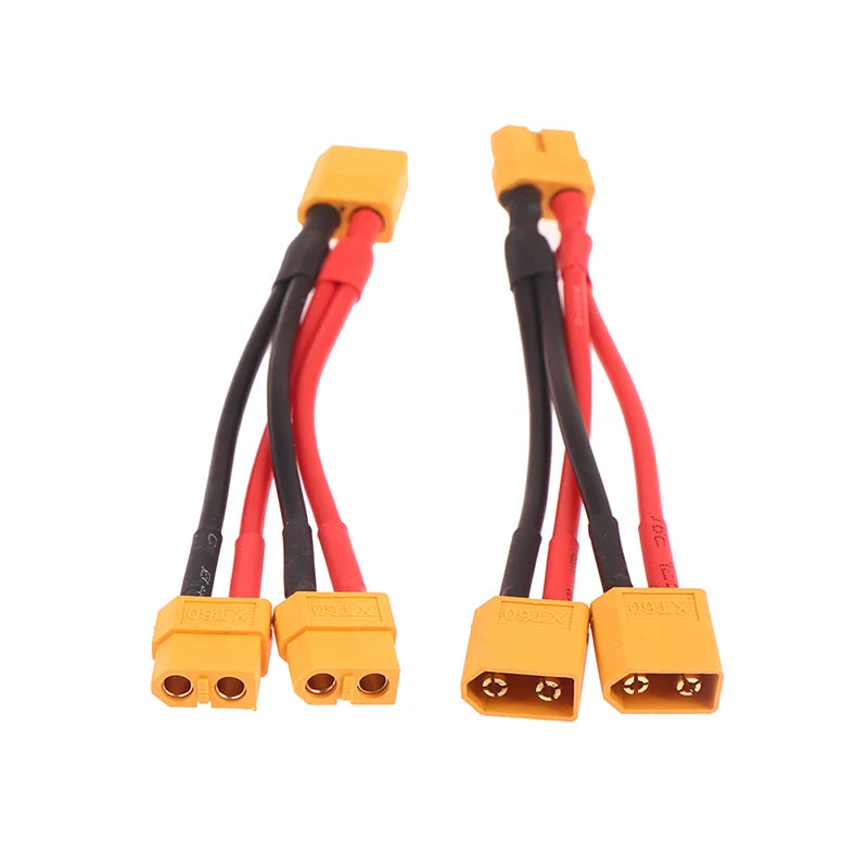 XT60 Y Splitter Cable 14AWG Silicone Wire RC Battery Connector RC Battery Connector SPOT