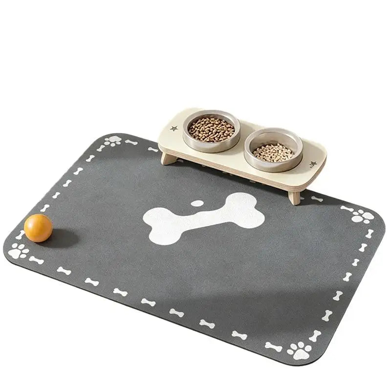 Diatomaceous Earth Pet Placemat – Anti-Slip Dog & Cat Feeding Mat Pet Feeding Mat SPOT