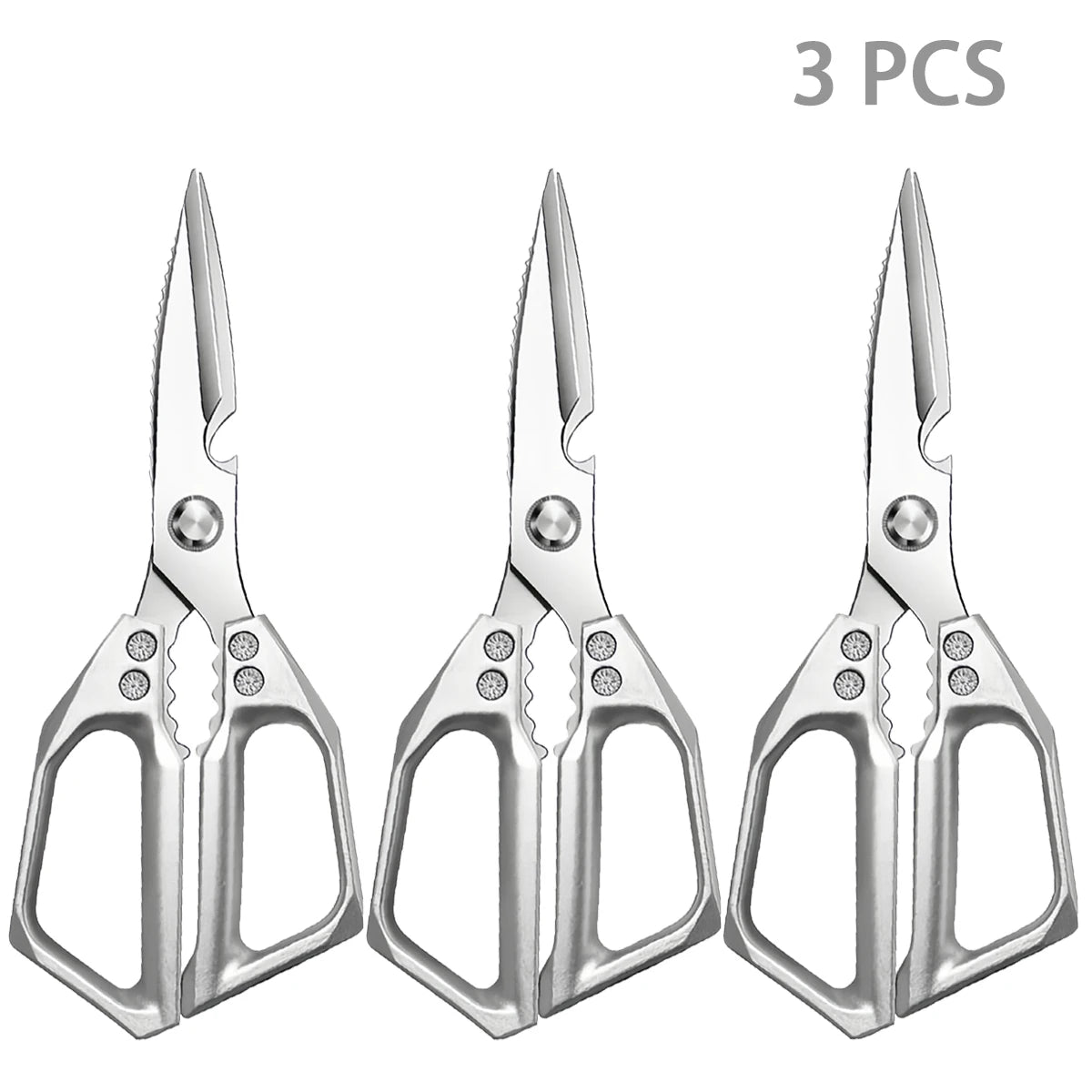Multifunctional Stainless Steel Kitchen Shears & Food Scissors Kitchen Shears SPOT 3PCS