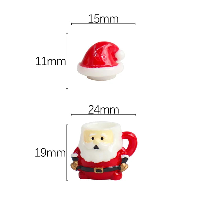 Mini Santa Claus Teacup Resin Decoration – Christmas Miniature Christmas Miniature Decor SPOT