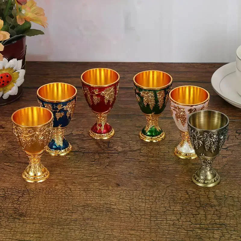 Vintage Alloy Mini Liquor Glass – 30ml European Chalice Mini Liquor Glass SPOT
