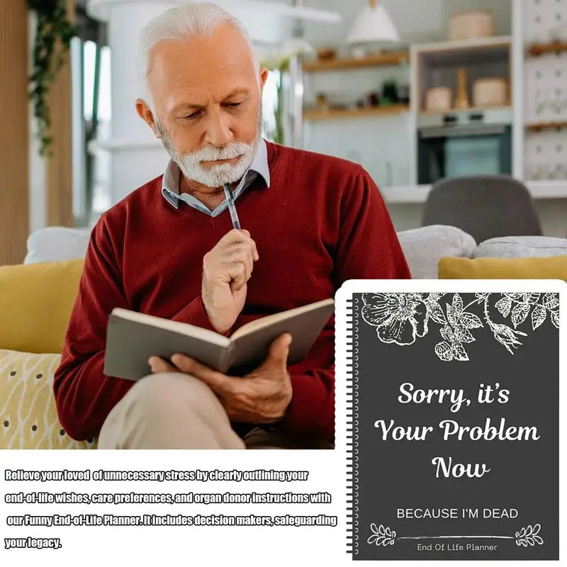 Funny End of Life Planner – Emergency Binder & Final Wishes Life Planning Binder SPOT