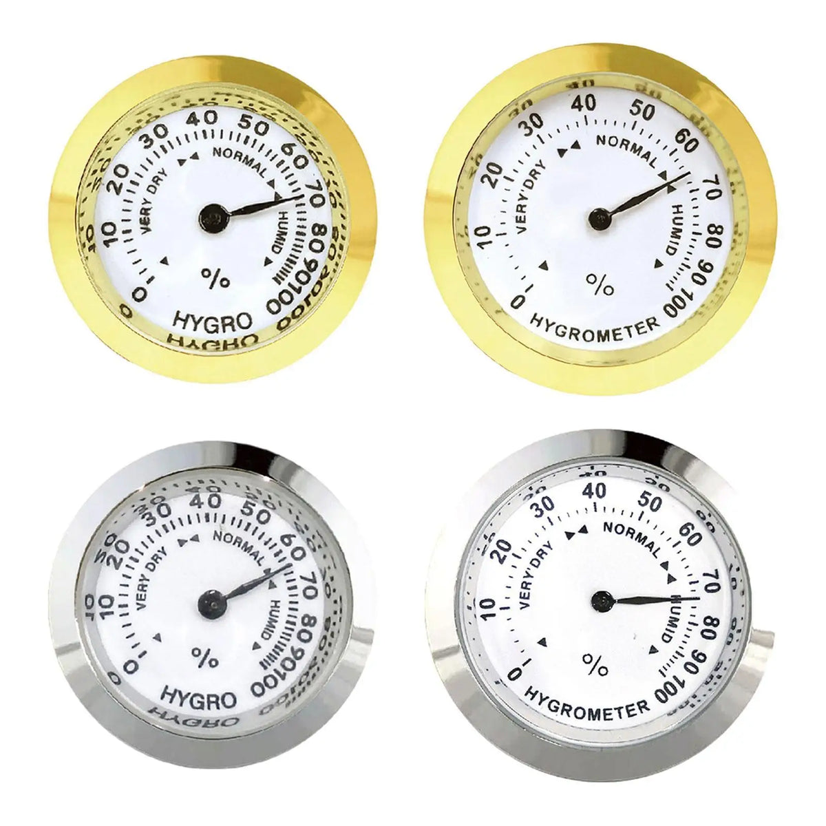 Analog Hygrometer Gauge – Zinc Alloy, No Battery Needed Analog Hygrometer SPOT