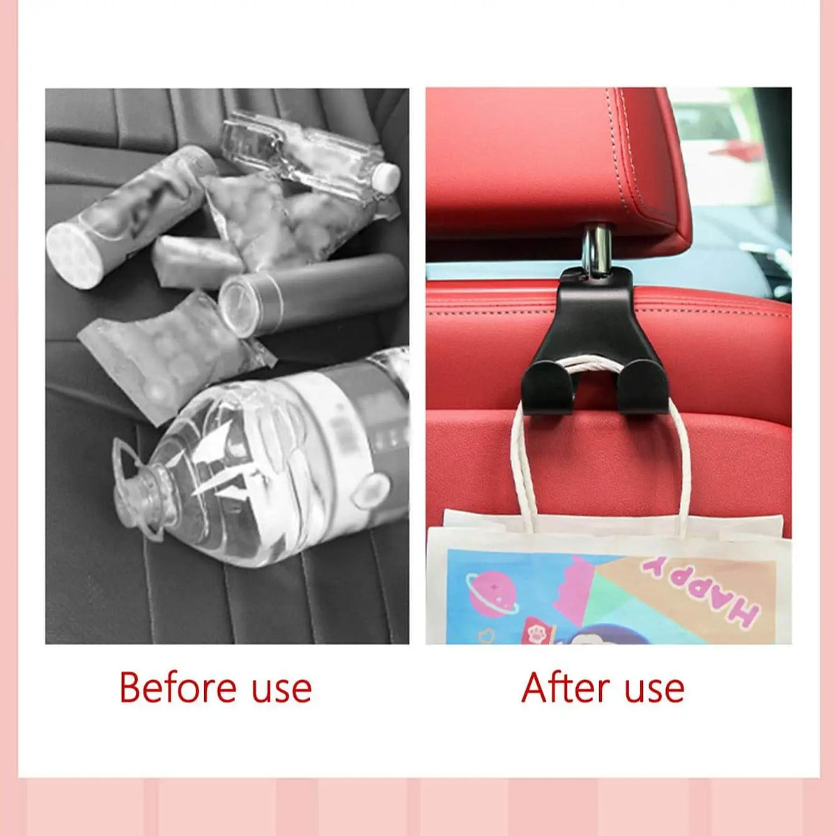 Car Seat Back Hook – Phone Holder & Multi-Use Organizer Car Seat Hook SPOT