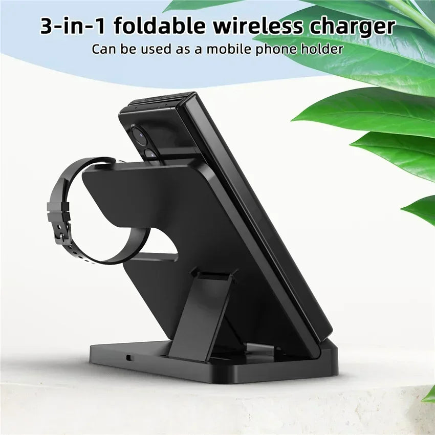 VIKEFON 3-in-1 Wireless Charging Station for Samsung Galaxy Wireless Charging Station SPOT