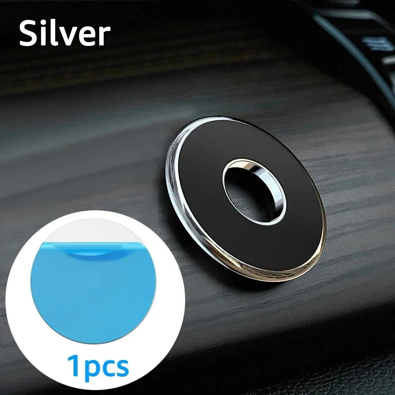 Magnetic Metal Ring Car Phone Holder – MagSafe Compatible Car Phone Mount SPOT sliver