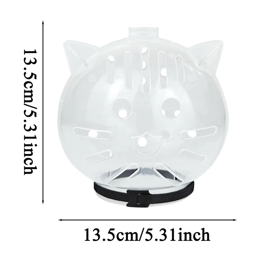 Cat Bubble Muzzle – Breathable Transparent Grooming Helmet Cat Grooming Muzzle SPOT