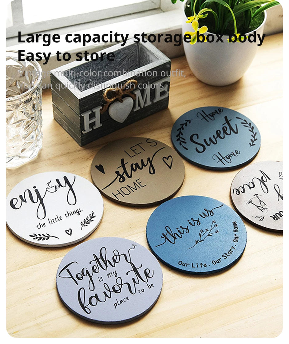 Wooden Insulated Coaster Set – Heat-Safe Cup Trays for Home Insulated Coaster Set SPOT