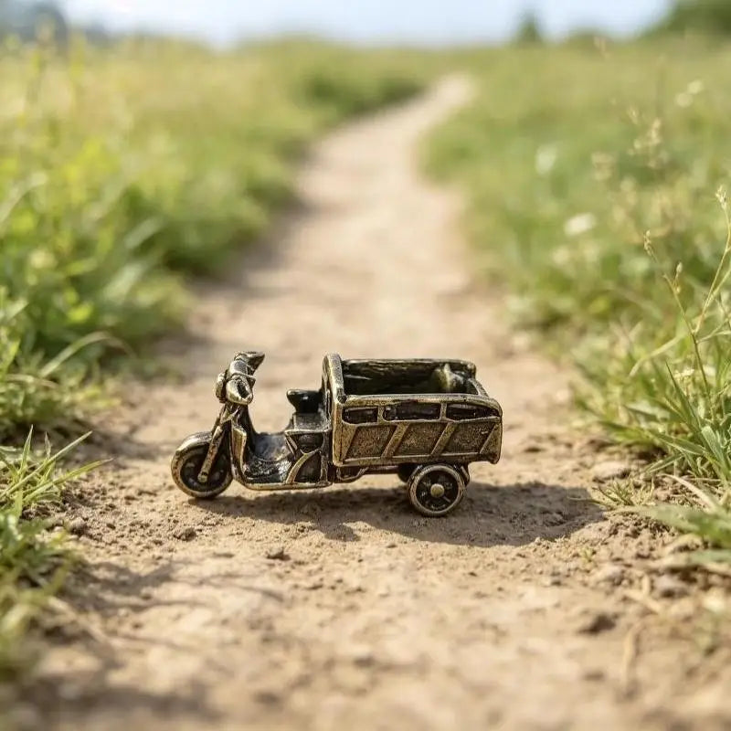 Vintage Metal Tricycle Figurine | Antique Bronze Decor Ornament Decorative Figurine SPOT
