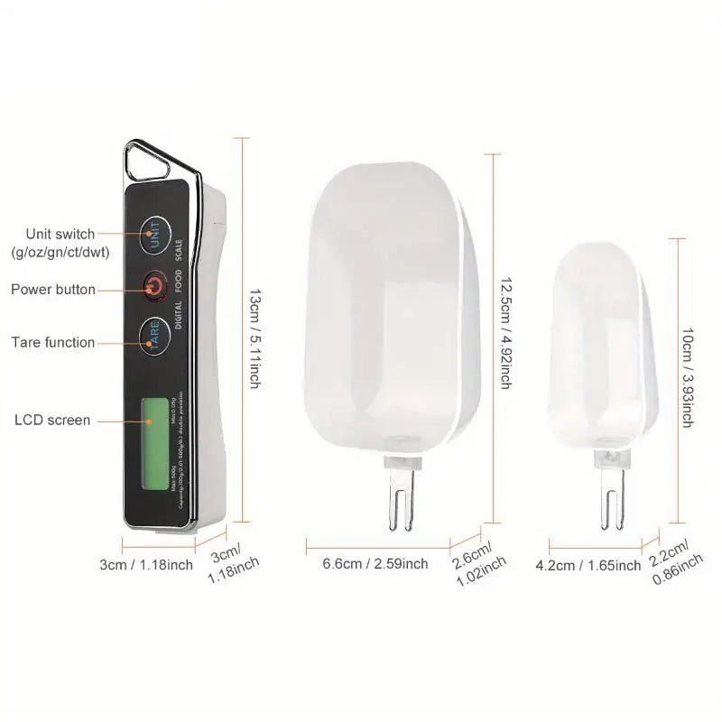 Digital Spoon Scale 500g/0.01g – Mini Kitchen Scale Digital Kitchen Scale SPOT