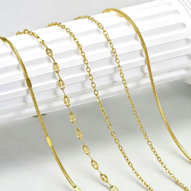 Gold Layered Chain Anklet – Waterproof Boho Beach Jewelry Women Chain Anklet SPOT