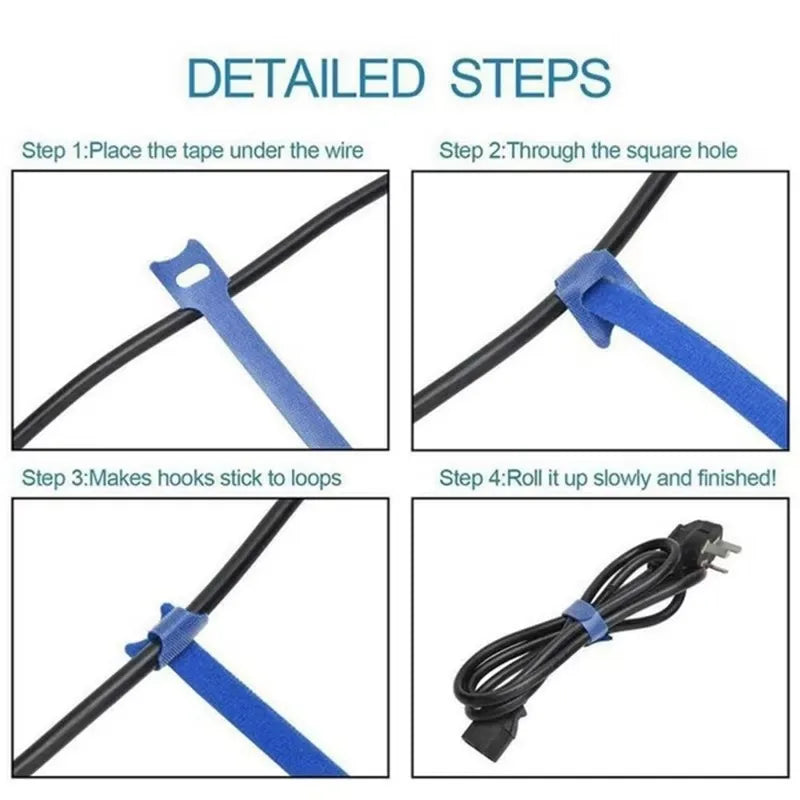 Nylon Cable Ties & Wire Organizer Set – 10/30/50 Pack Cable Organizer Ties SPOT